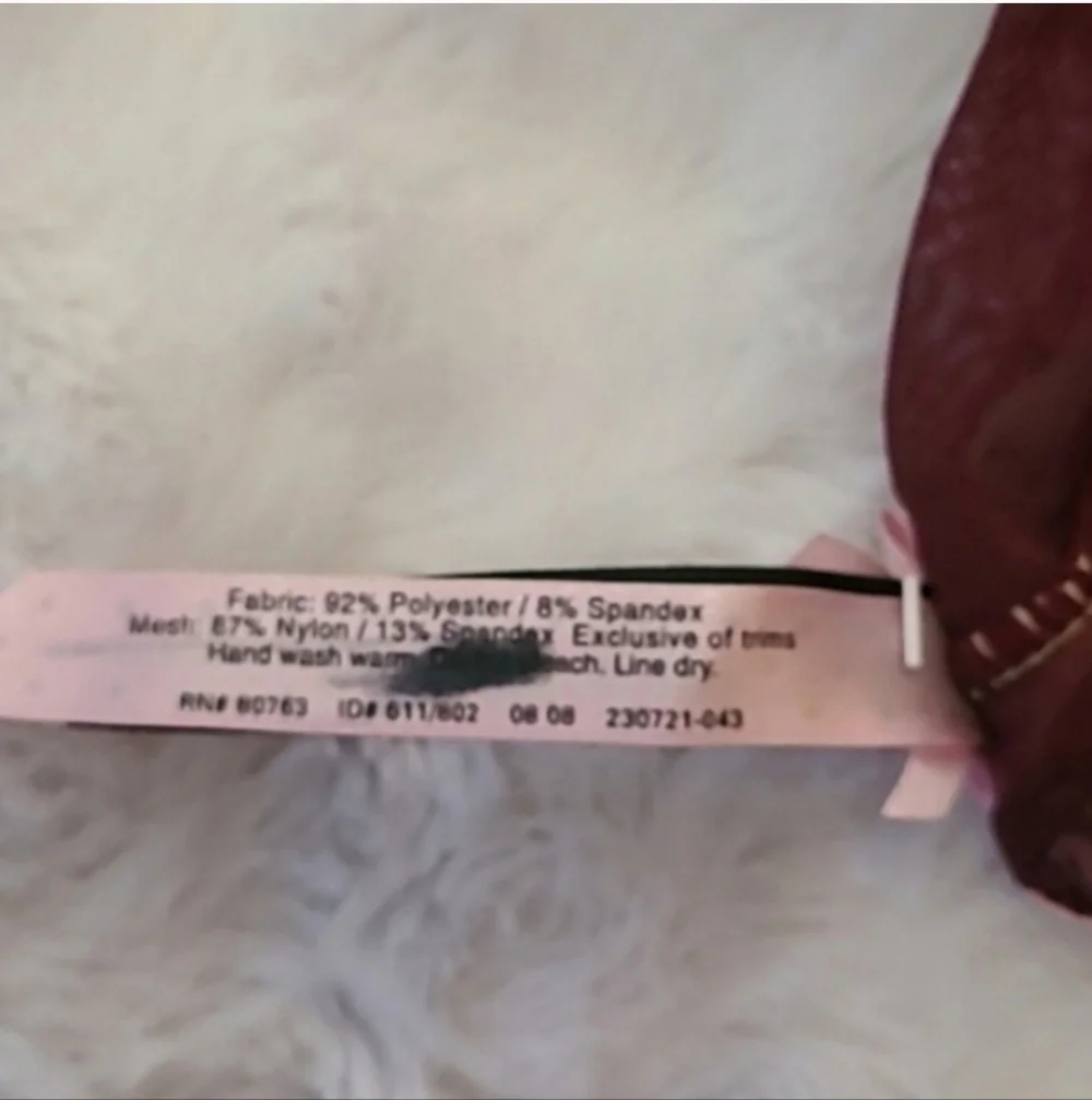 Victoria's Secret Sexy Little Things Burgandy Garter - Picture 9 of 9